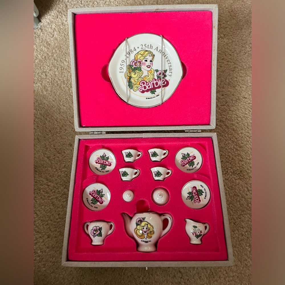 25th Anniversary Barbie Tea Set